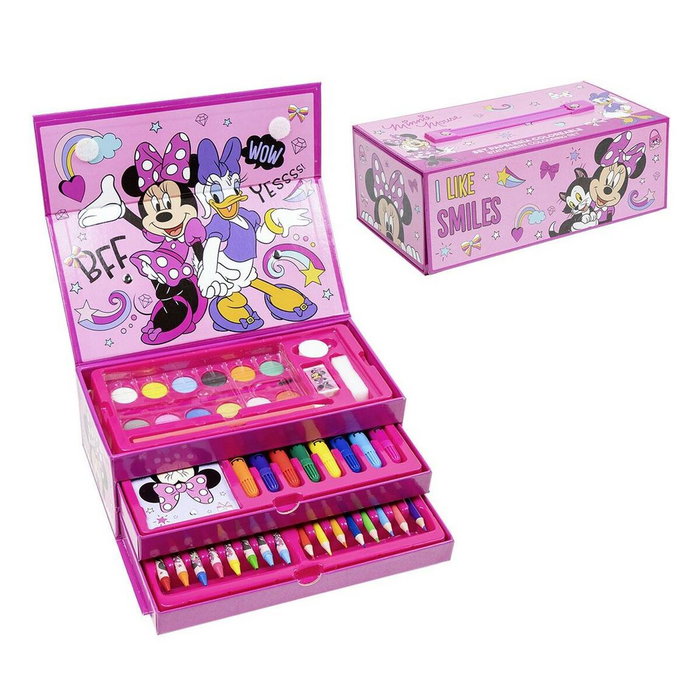 Ensemble de Papeterie Minnie Mouse Rose Porte documents Ensemble de Papeterie Minnie Mouse Rose Porte documents