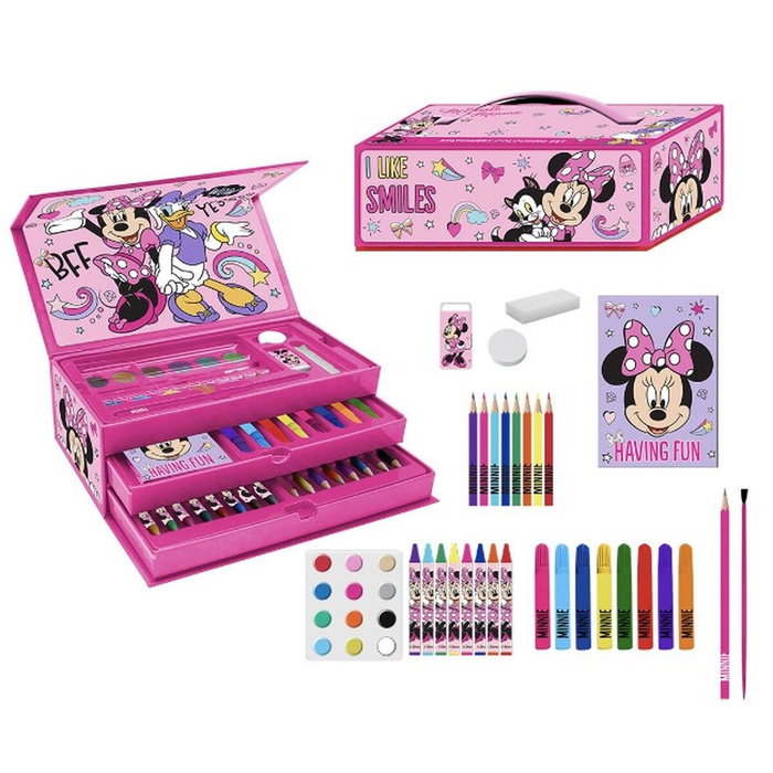 Ensemble de Papeterie Minnie Mouse Rose Porte documents Ensemble de Papeterie Minnie Mouse Rose Porte documents