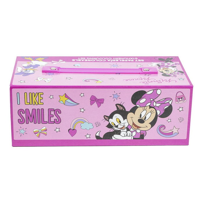 Ensemble de Papeterie Minnie Mouse Rose Porte documents Ensemble de Papeterie Minnie Mouse Rose Porte documents