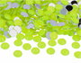 Innspiro Gemmes décoratives acryliques cercle jaune fluor 10mm 2000u. approx. 