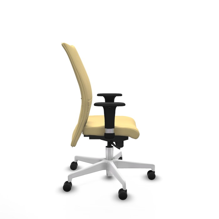 Piqueras Y Crespo Albacete Confidente, Chaise de Bureau Synchrone, Similicuir Crème