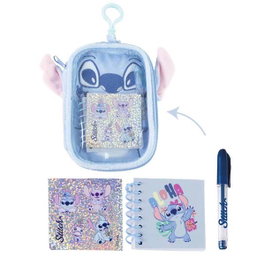 Cerdá Set de Papeterie Stitch avec Peluche Bleu Clair