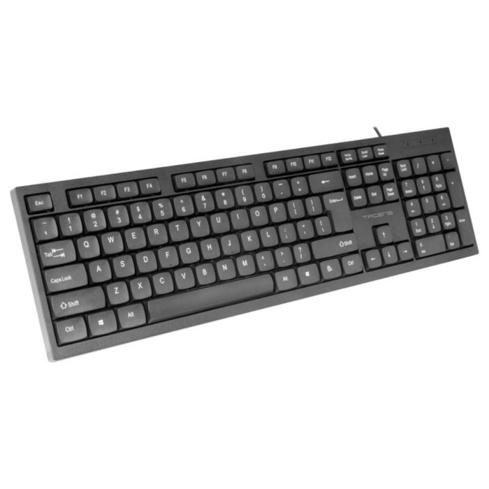 Tacens Clavier Anima AK02US USB Silencieux Profil Bas PC/Mac Noir Layout US Anglais Tacens Clavier Anima AK02US USB Silencieux Profil Bas PC/Mac Noir Layout US Anglais