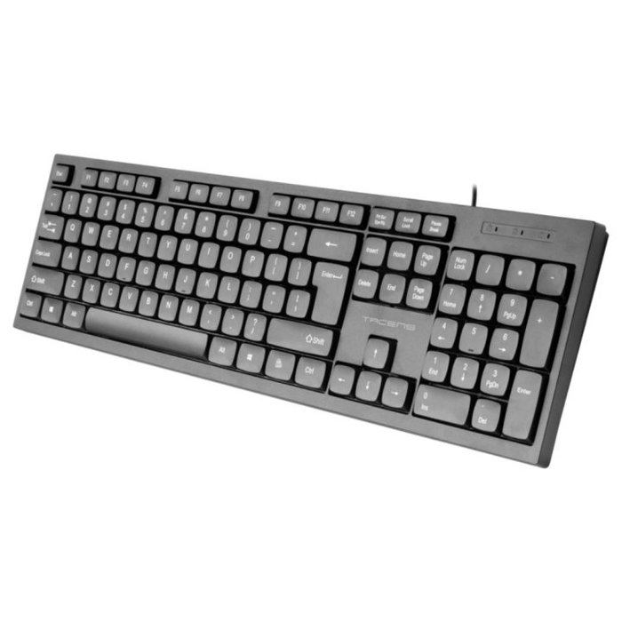 Tacens Clavier Anima AK02US USB Silencieux Profil Bas PC/Mac Noir Layout US Anglais Tacens Clavier Anima AK02US USB Silencieux Profil Bas PC/Mac Noir Layout US Anglais