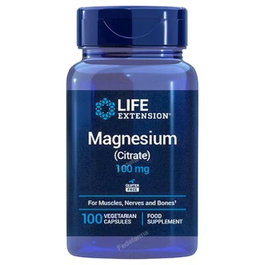 LIFE EXTENSION Magnésium (Citrate) 100 mg, 100 capsules végétales