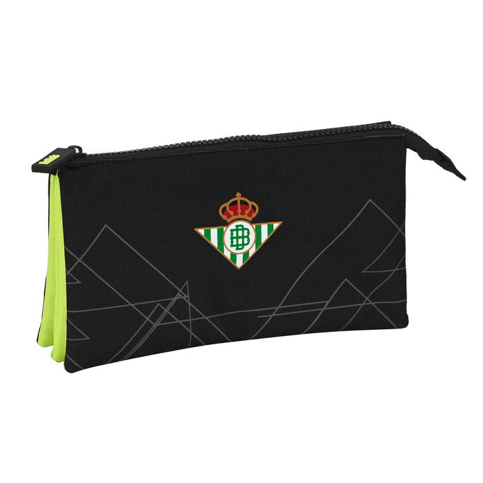 Trousse Fourre-Tout Triple Real Betis Balompié Noir Citron 22 x 12 x 3 cm Trousse Fourre-Tout Triple Real Betis Balompié Noir Citron 22 x 12 x 3 cm
