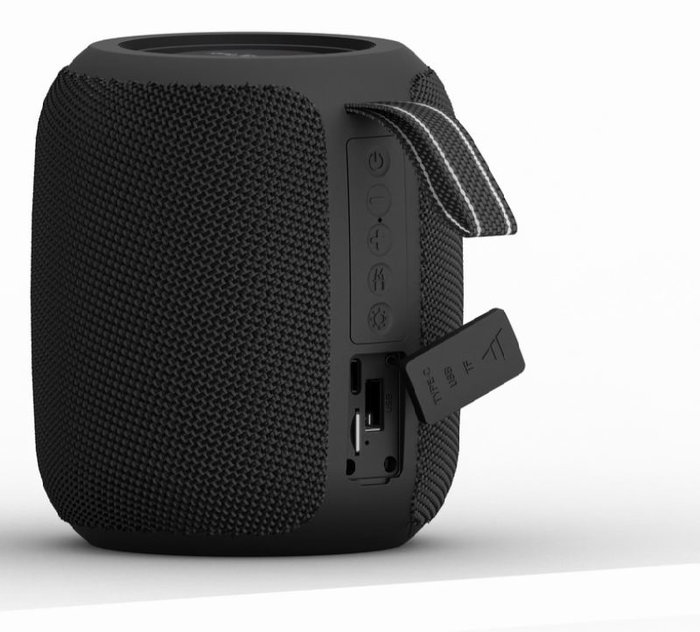 GEMBIRD SPK-BT-LED-05-BK Haut-parleur Bluetooth portable avec LED RGB - Noir