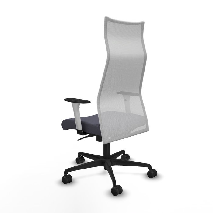 Piqueras y Crespo Chaise de Bureau Albacete Gris foncé et blanc