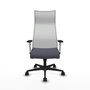 Piqueras y Crespo Chaise de Bureau Albacete Gris foncé et blanc