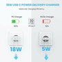 Ugreen Chargeur secteur 20W 1 Port USB-C - Blanc