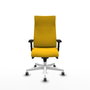 Piqueras Y Crespo Sillón Albacete Jaune avec Mécanisme Synchrone