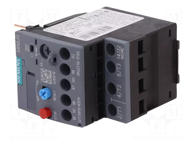 SIEMENS 3RU2116-1FB0 Relais thermique S00 NC/NO bornes à vis SIEMENS 3RU2116-1FB0 Relais thermique S00 NC/NO bornes à vis