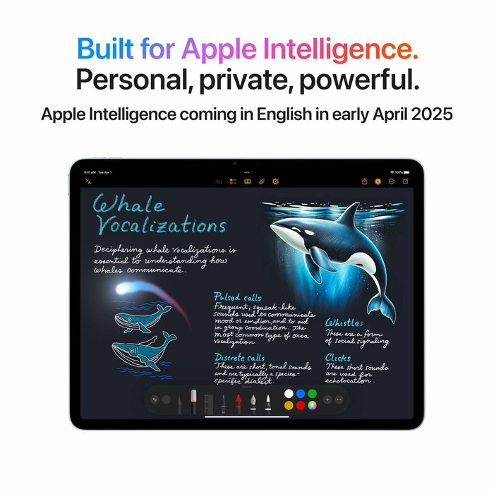 Apple iPad Air M3 (2025) - 11 - Wi-Fi - 1 To - Starlight Apple iPad Air M3 (2025) - 11 - Wi-Fi - 1 To - Starlight