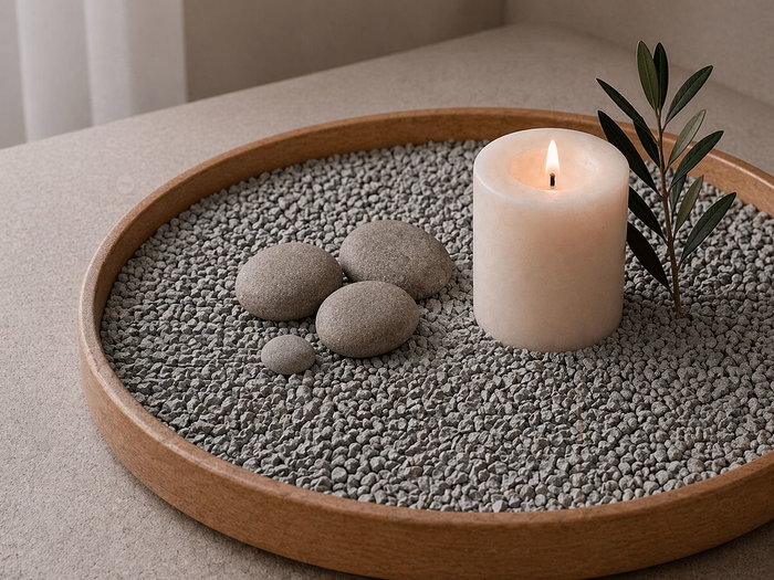 GIFTDECOR Bote Piedra 2-5 mm Metalizada 700g Plata