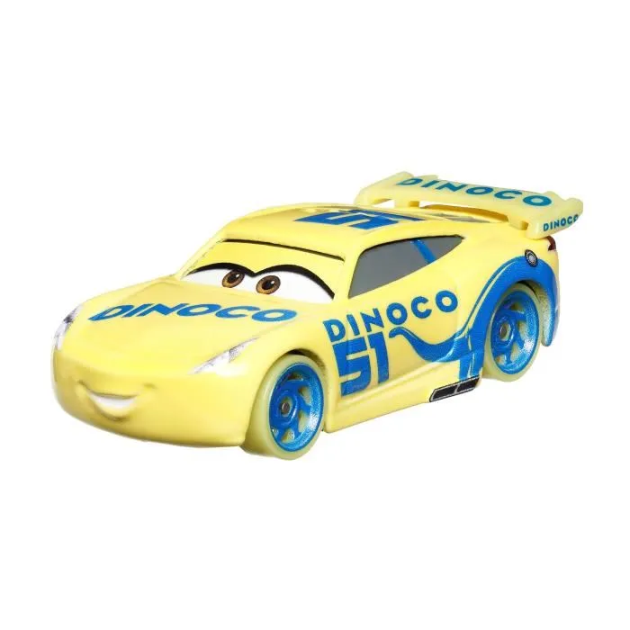 Mattel - Lot de 5 véhicules Mini Cars en die-cast 1:55 phosphorescents - Personnages brillent dans le noir - Jouet enfant à partir de 3 ans