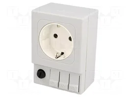 STEGO Socket de type F pour rail DIN, 250V AC, 6,3A