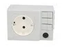 STEGO Prise simple Schuko Type F pour rail DIN avec fusible