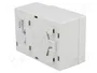 STEGO Prise simple Schuko Type F pour rail DIN avec fusible
