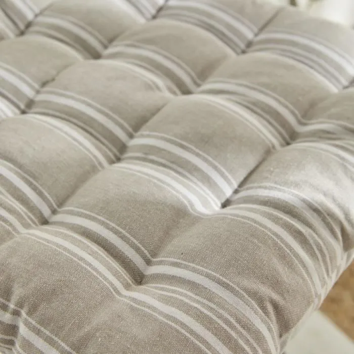 Today - Charme - Housse d'assise matelassée imprimé Berenice 40 x 40 cm - Coton - Pour chaise - Décoration intérieure