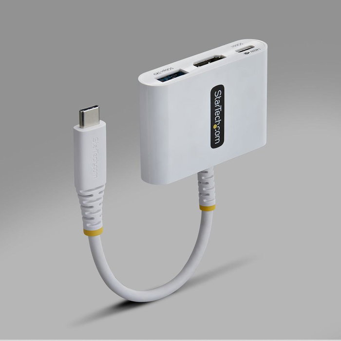 StarTech.com Dock Hub Multiports USB-C vers HDMI 140W Blanc