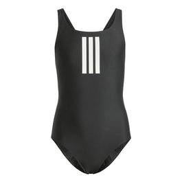 Maillot de Bain Fille Adidas 3 Bandas Mid Suit Gy Noir 42,5