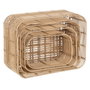 BigBuy Home Lot de paniers Naturel Résine 46 x 35 x 23 cm (4 Unités)