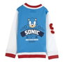 Cerdá - Chaqueta Cotton Brushed Baseball Sonic 6 ans - Veste en coton brossé pour baseball, âge 6 ans, couleur Blue