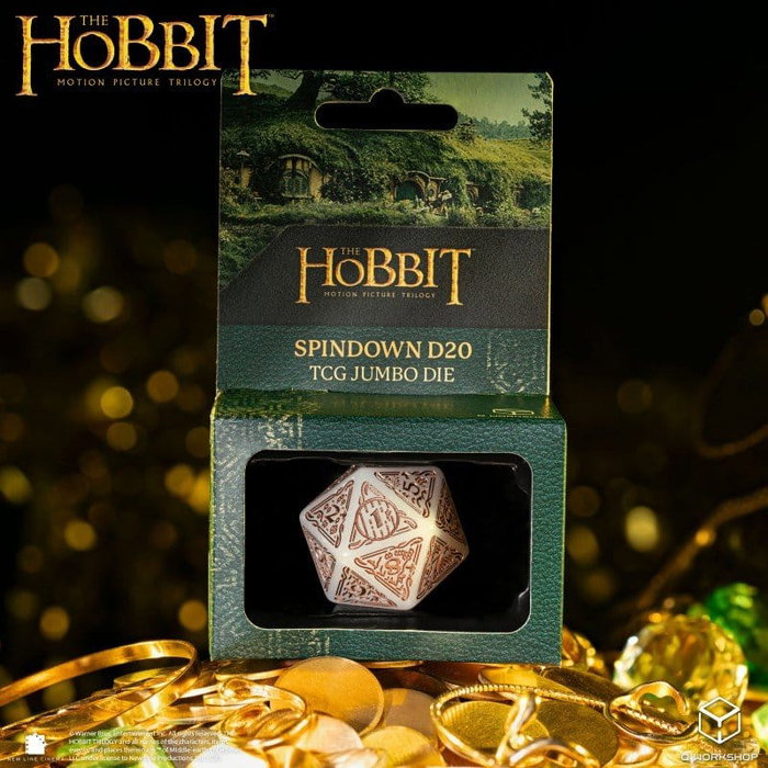Q Workshop Le Hobbit Spindown jumbo dé Radiant TCG D20