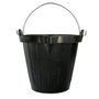 WOLFPACK LINEA PROFESIONAL Seau de Chantier Industriel en Caoutchouc 10 Litres Noir