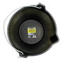 WOLFPACK LINEA PROFESIONAL Seau de Chantier Industriel en Caoutchouc 10 Litres Noir