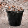 WOLFPACK LINEA PROFESIONAL Seau de Chantier Industriel en Caoutchouc 10 Litres Noir