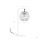 Lámpara de Mesa Lampe de table décorative Granada SKD-T1021 en rotin naturel et métal noir - Douille E27 - Ambiances naturel, méditerranéen, boho-chic