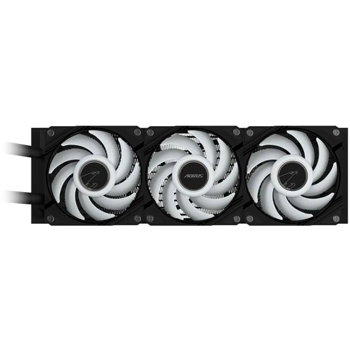 GIGABYTE AORUS WATERFORCE II 360 - Refroidisseur liquide AIO pour processeur avec ventilateurs ARGB 120 mm, radiateur 360 mm, compatible Intel et AMD