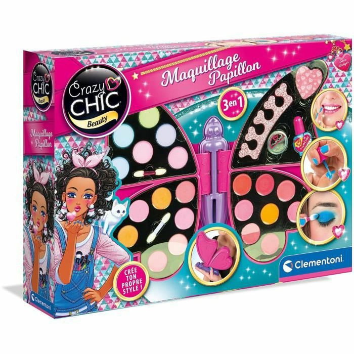 Clementoni Palette de maquillage papillon Bleu