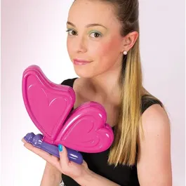 Clementoni - Palette de maquillage papillon - Coffret de fards à paupières, rouges à lèvres et vernis à ongles avec miroir - Jeu créatif pour enfants à partir de 6 ans