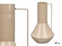 Giftdecor Vase conique métal marron clair 29x17x7 cm (Set de 6)