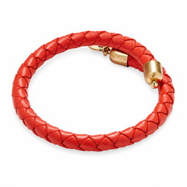 Alex And Ani Bracelet en Cuir Rouge VW468RG
