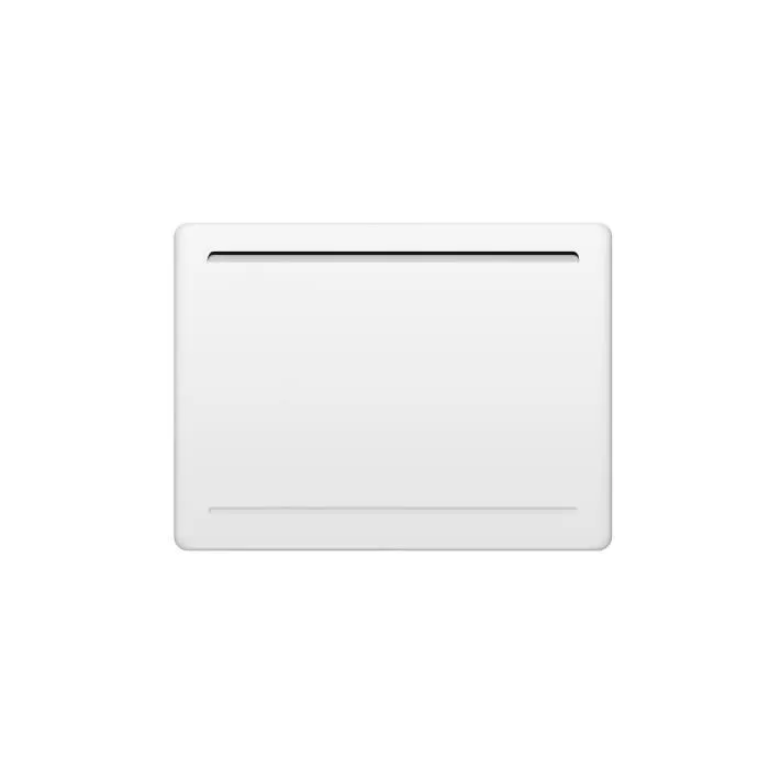 Oceanic Radiateur électrique fixe à inertie sèche céramique 1000W, Design galbé blanc, NF, programmation journalière et hebdomadaire, thermostat électronique