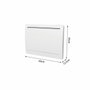 Oceanic Radiateur électrique à inertie sèche 1000 W Blanc