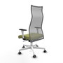 Piqueras y Crespo Chaise de Bureau Albacete Vert Olive et Gris