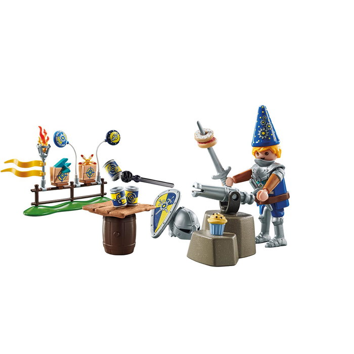Playmobil Cumpleaños Caballero Medieval Arwynn Novelmore 71447 - Figurine et set de fête pour enfant 4 ans et plus
