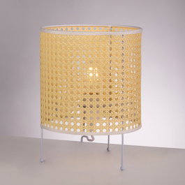 Lampe de table Shakhty en rotin