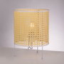 Lampe de table Shakhty en rotin, style boho-chic, ampoule E27 [SKD-T1009]