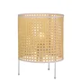 Lampe de table en rotin Shakhty SKD-T1009, design naturel boho-chic rétro, douille E27