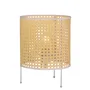 Lampe de table en rotin Shakhty SKD-T1009, design naturel boho-chic rétro, douille E27
