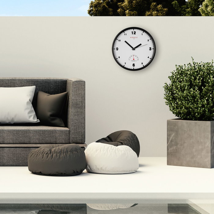 Kienzle Horloge murale DCF Radio-Control Jardin Extérieur 30 cm Kienzle Horloge murale DCF Radio-Control Jardin Extérieur 30 cm