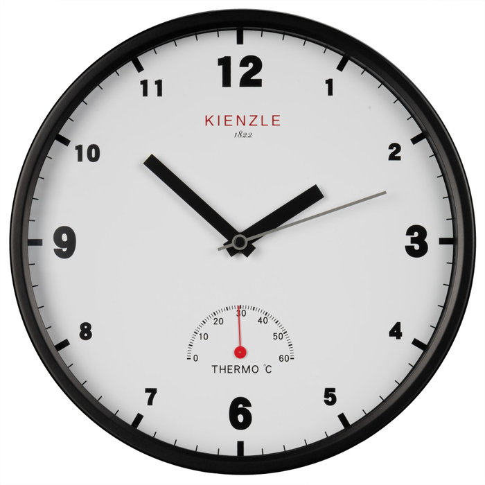 Kienzle Horloge murale DCF Radio-Control Jardin Extérieur 30 cm Kienzle Horloge murale DCF Radio-Control Jardin Extérieur 30 cm