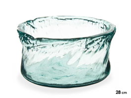 GIFTDECOR Vase Pisa en Cristal Recyclé Transparente 16cm, lot de 6