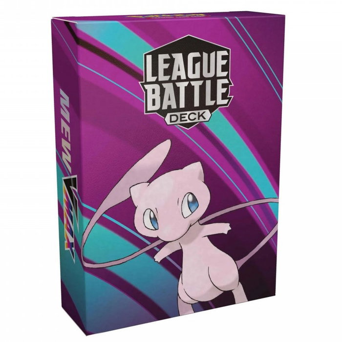Pokemon - Juego de Cartas - League Battle Deck Mew VMAX en espagnol - Blister avec 2 cartes holographiques Mew V et VMAX, Genesect V, accessoires et code jeu