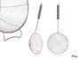 Kinvara Pelle égouttoir en acier 17 cm avec support (Set de 24)